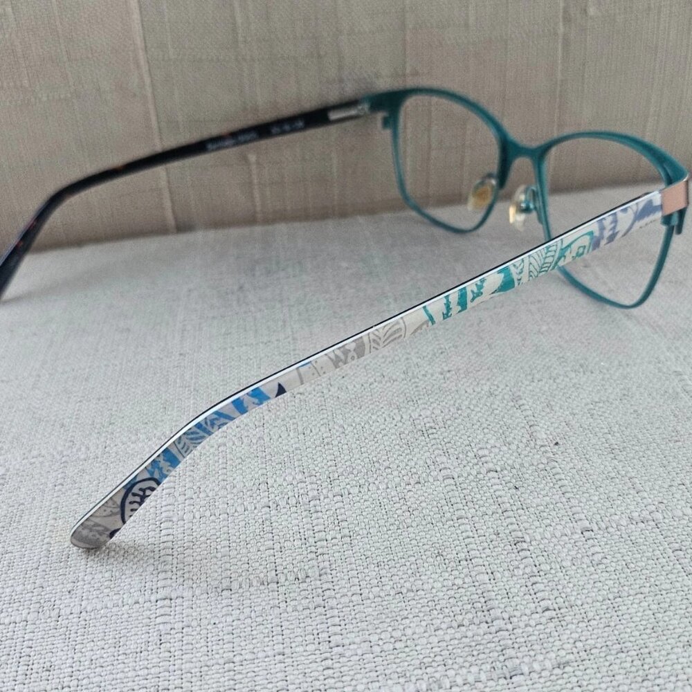 Vera Bradley Women Eyeglasses Frame Brown/Turquoise SANTIAGO Glasses SHARON - Picture 7 of 12